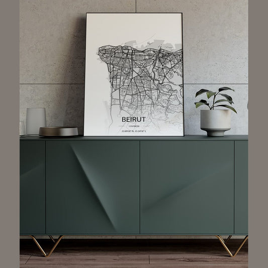 Sook's Beirut Map Poster