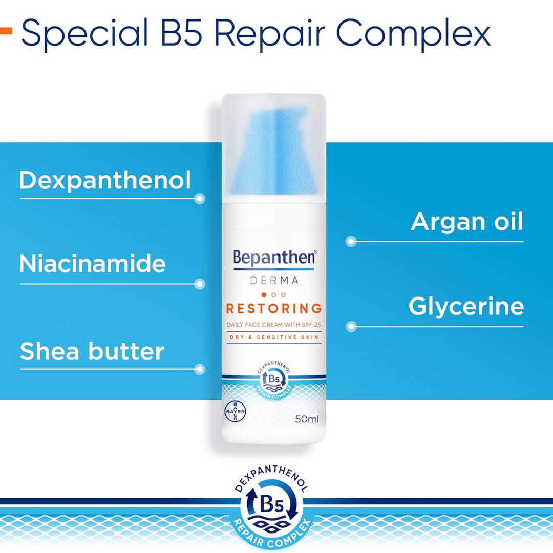 Bepanthen Derma Restoring Daily Face Cream SPF25