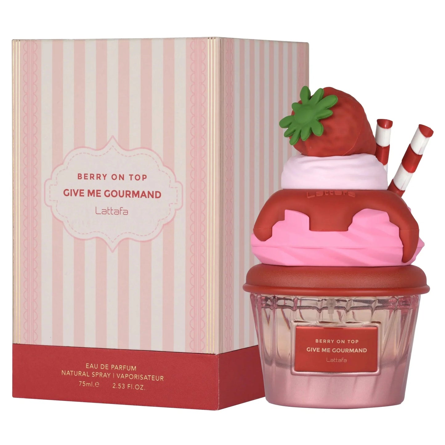 Lattafa Berry On Top Strawberry Chantilly Cream Vanilla Perfume 75ml