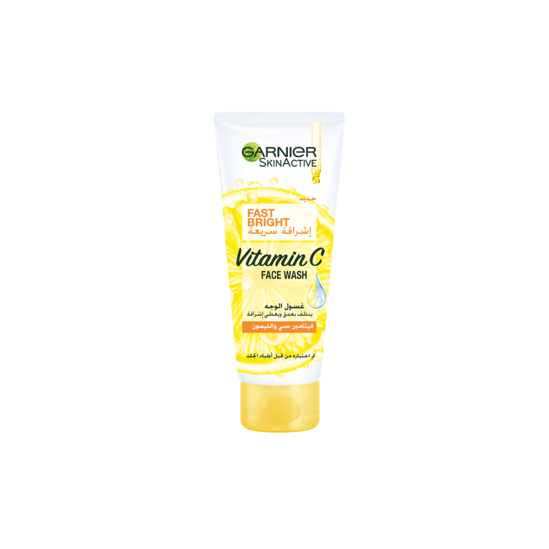 Garnier Fast Bright Vitamin C Brightening Face Wash with lemon essence 100ml