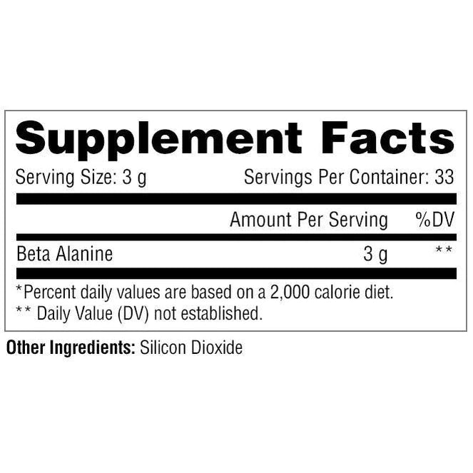 Metabolic Nutrition, Beta-Alanine, Unflavored, 300 g