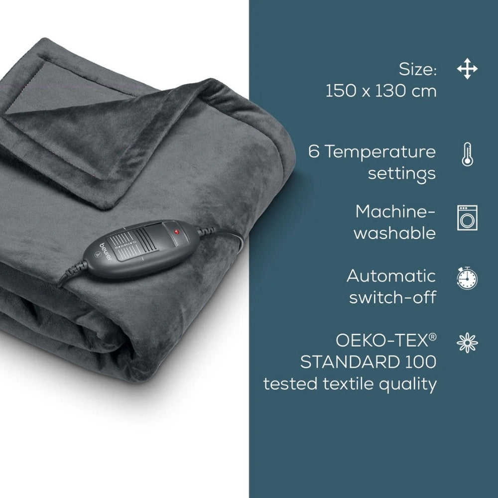 Beurer Cosy Electric Heated Over Blanket Limited Edition