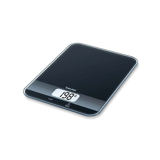 Beurer Digital Kitchen Scale in Black Glass