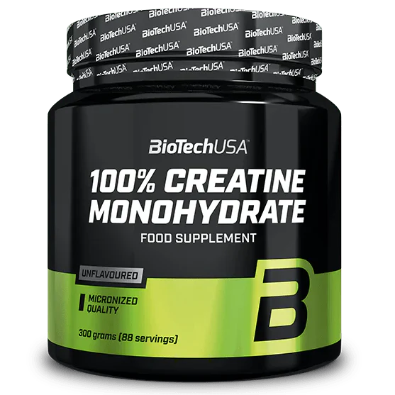 BioTech USA 100% Creatine Monohydrate – 300 g | Strength, Power & Muscle Performance