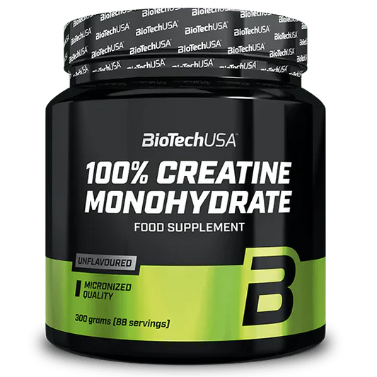 BioTech USA 100% Creatine Monohydrate – 300 g | Strength, Power & Muscle Performance