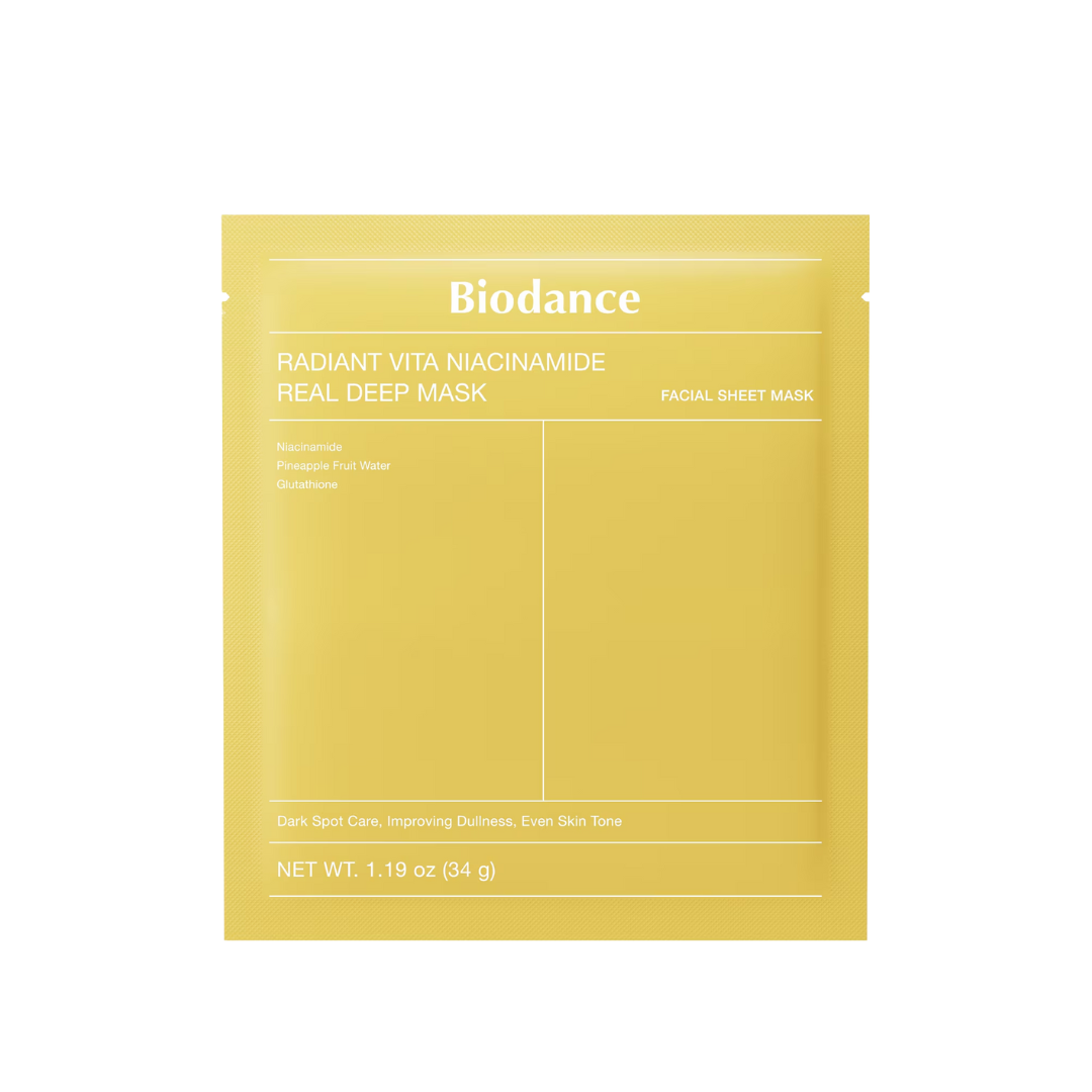 Biodance Radiant Vita Niacinamide Real Deep Mask Illuminating And Unifying Mask