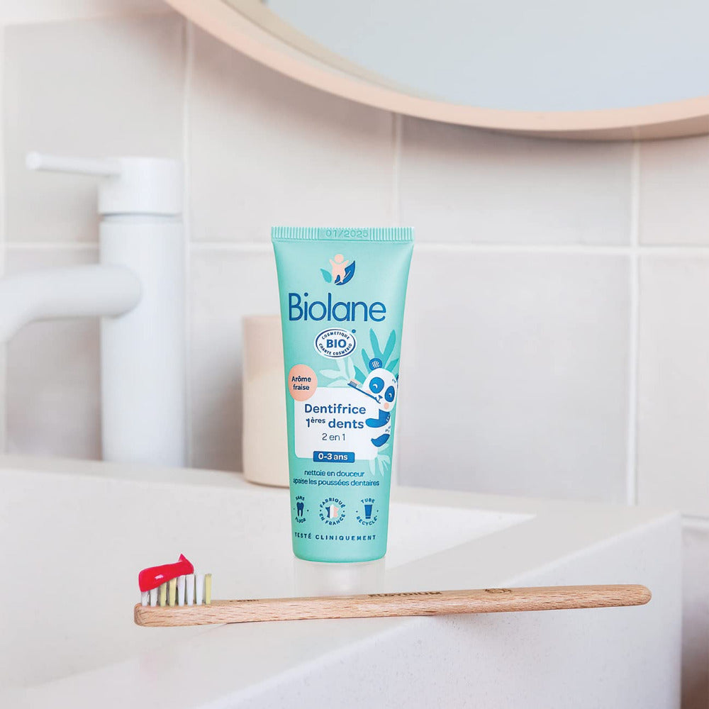 Biolane Toothpaste 1st Teeth 2 In 1 Certified Organic - 50 ml - Medaid International