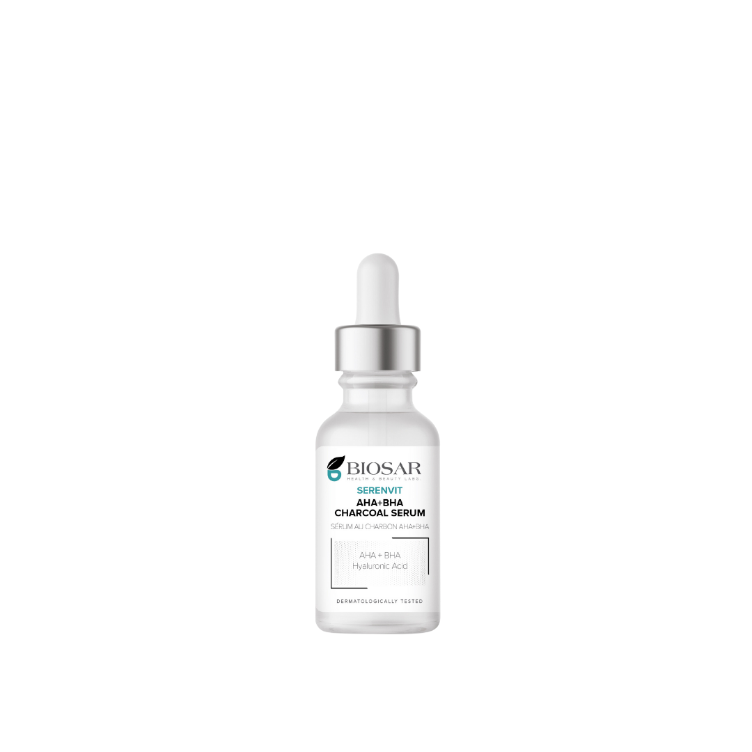 Biosar Serenvit AHA BHA Charcoal Serum 30ml - Medaid International