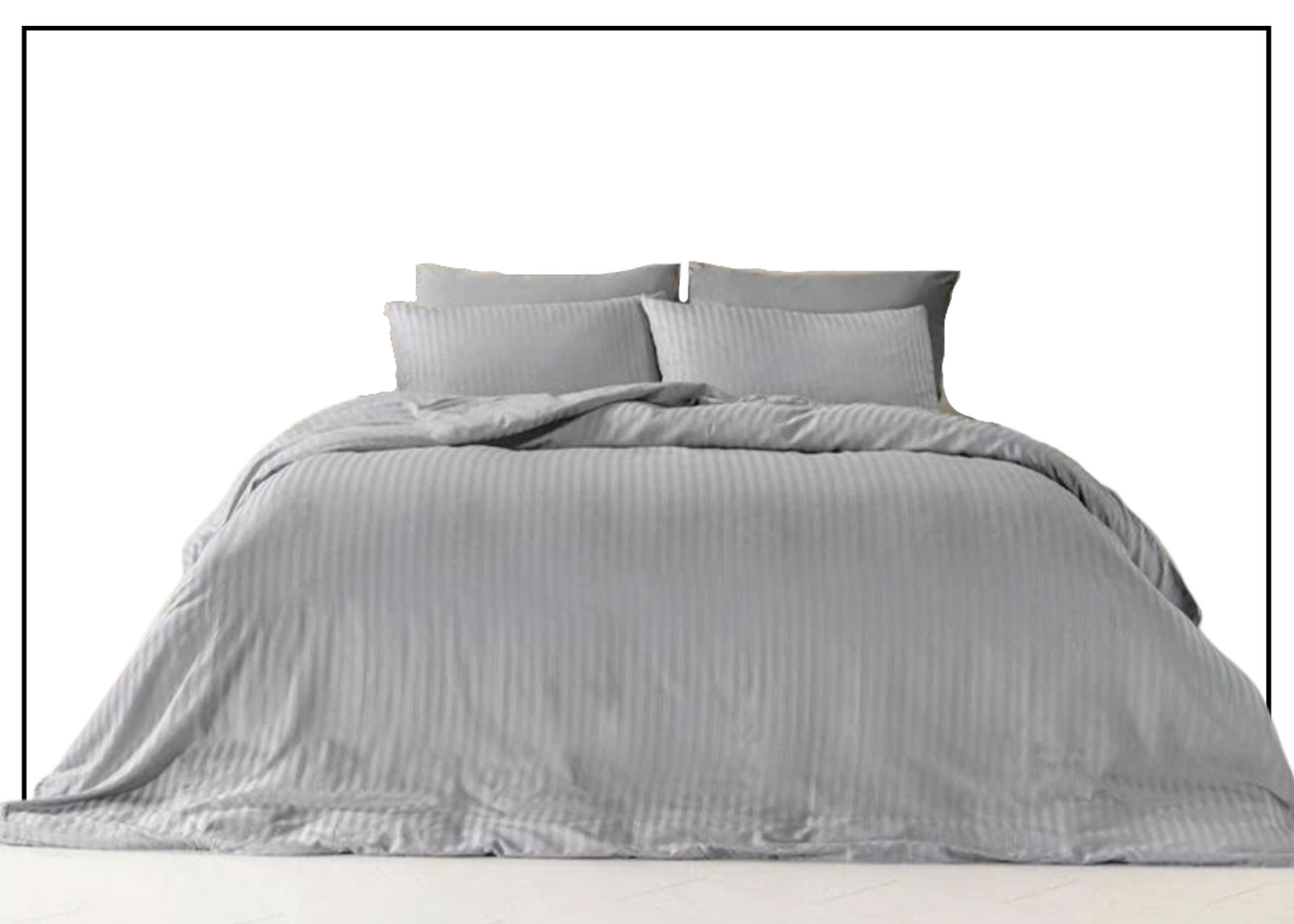 Silky touch  Duvet Cover Set Double Light Gray