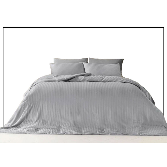 Silky touch  Duvet Cover Set Double Light Gray