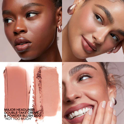 PATRICK TA DOUBLE TAKE CREME AND POWDER BLUSH - NOT TOO MUCH -