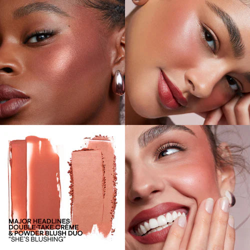 PATRICK TA DOUBLE TAKE CREME AND POWDER BLUSH - SHE'S BLUSHING -