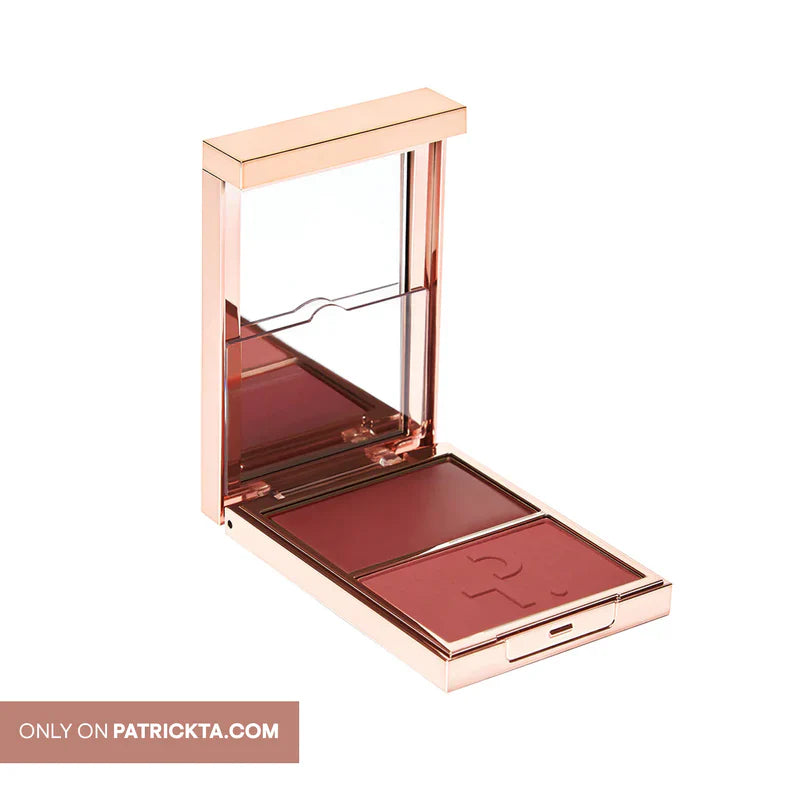 PATRICK TA  Major Headlines Double-Take Crème & Powder Blush Duo-OH SHES DIFFERENT DEEP PLUMP