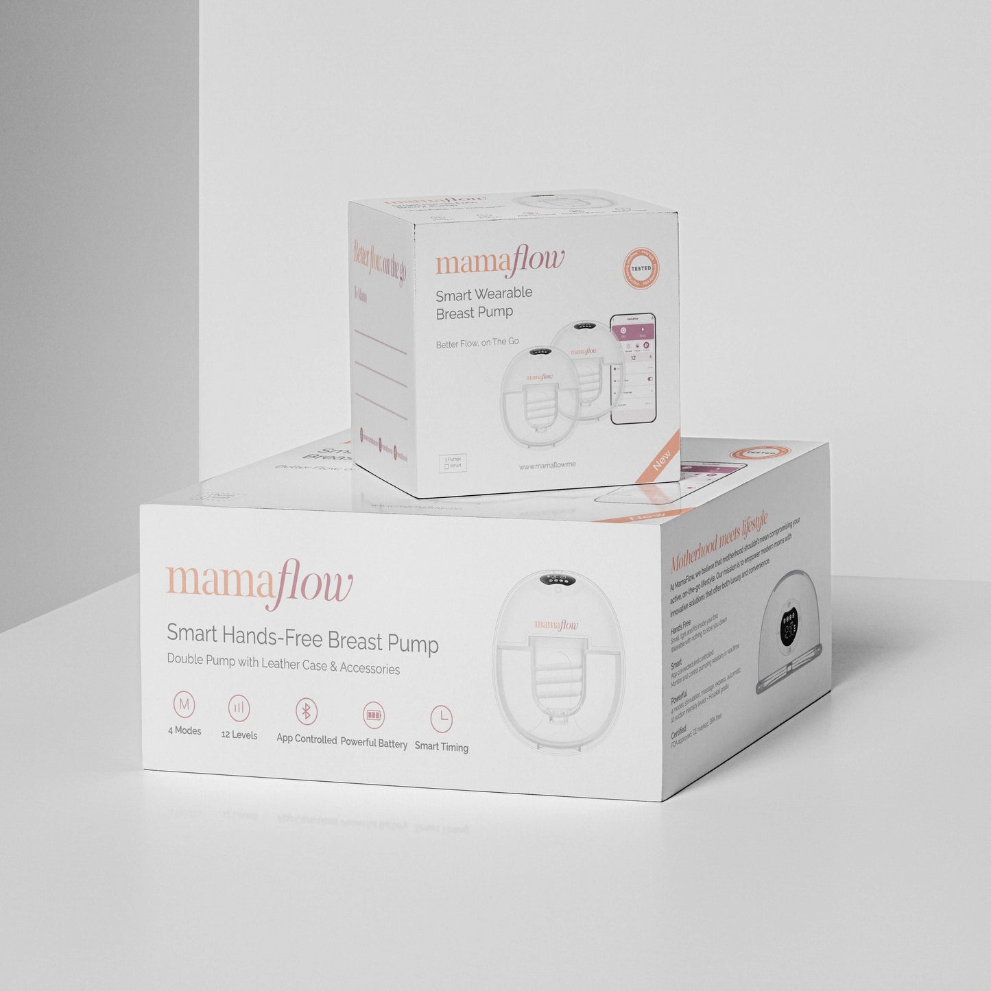 MamaFlow Double Wearable Breast Pump with Case