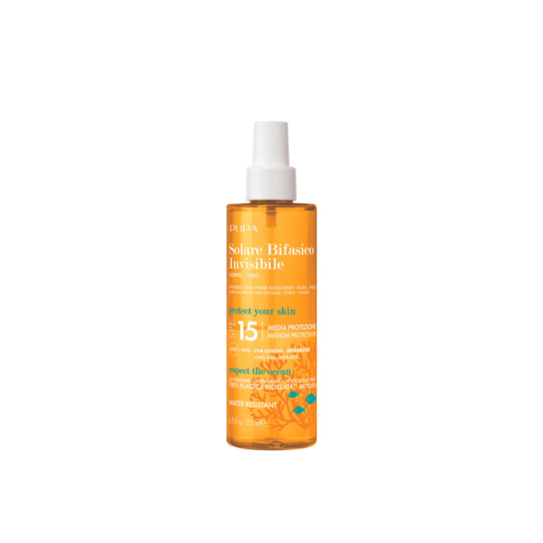 Pupa Milano Invisible Two-Phase Sunscreen Spf15 200ml