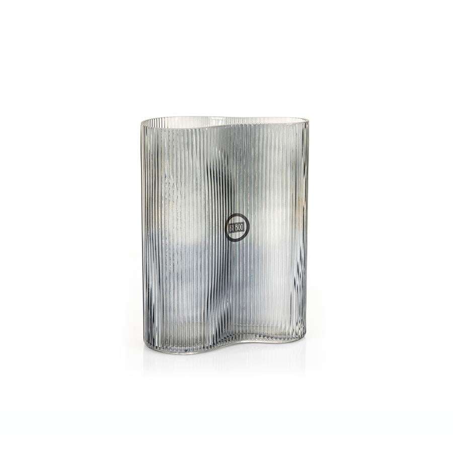 Vase Riba-6  Grey by By-Boo – Height 25 cm