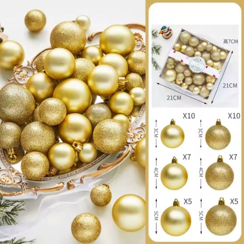 (Net) Gold Christmas Tree Balls Lebanon