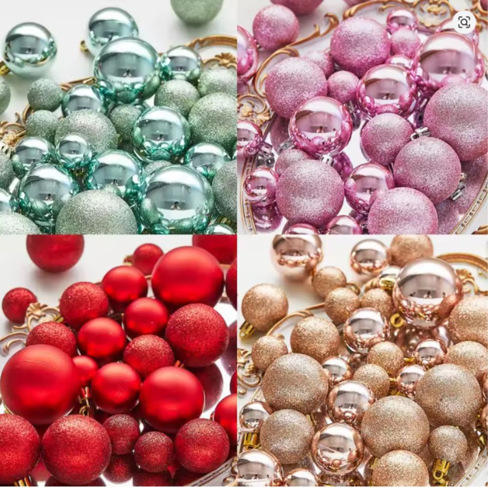 (Net) Silver Christmas Tree Balls Lebanon