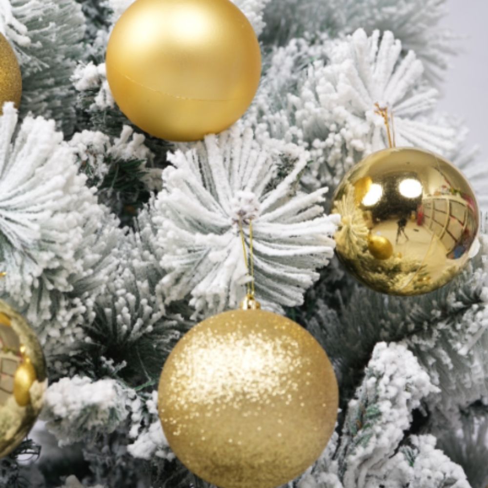 (Net) Gold  Set Of 20 Pcs Christmas Balls Lebanon