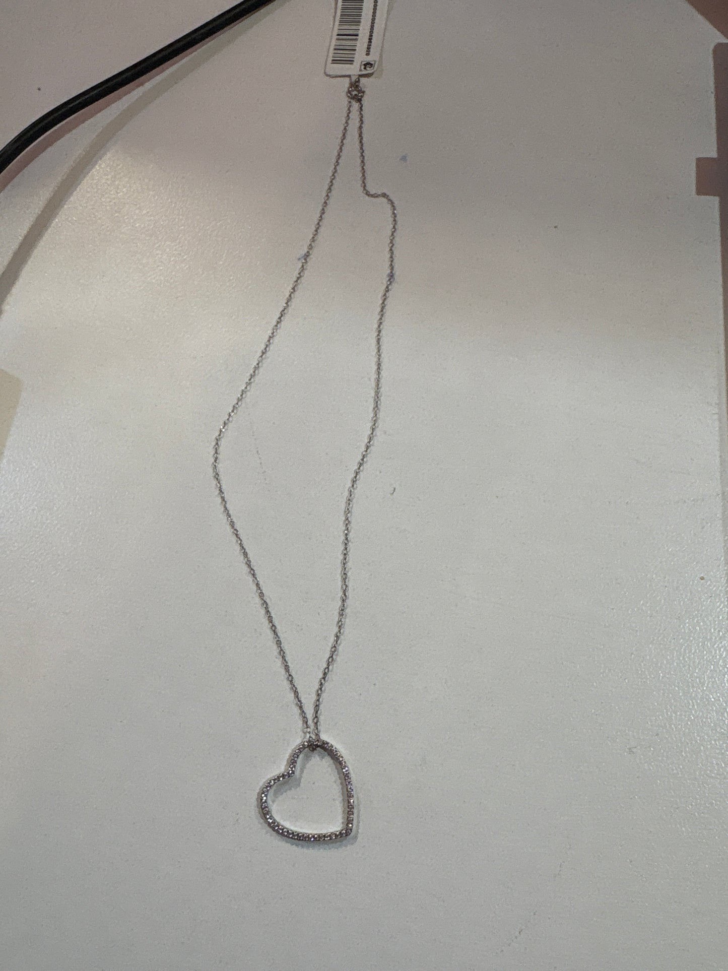 Giani Bernini Women's Silver  Cubic Zirconia Open Heart Pendant Necklace  |  Giani Bernini in Lebanon