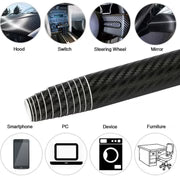 3D Carbon Fiber Car Sticker Waterproof Car Loading Edge - Door Sill - Paint Protection Film (L200 x W25)cm