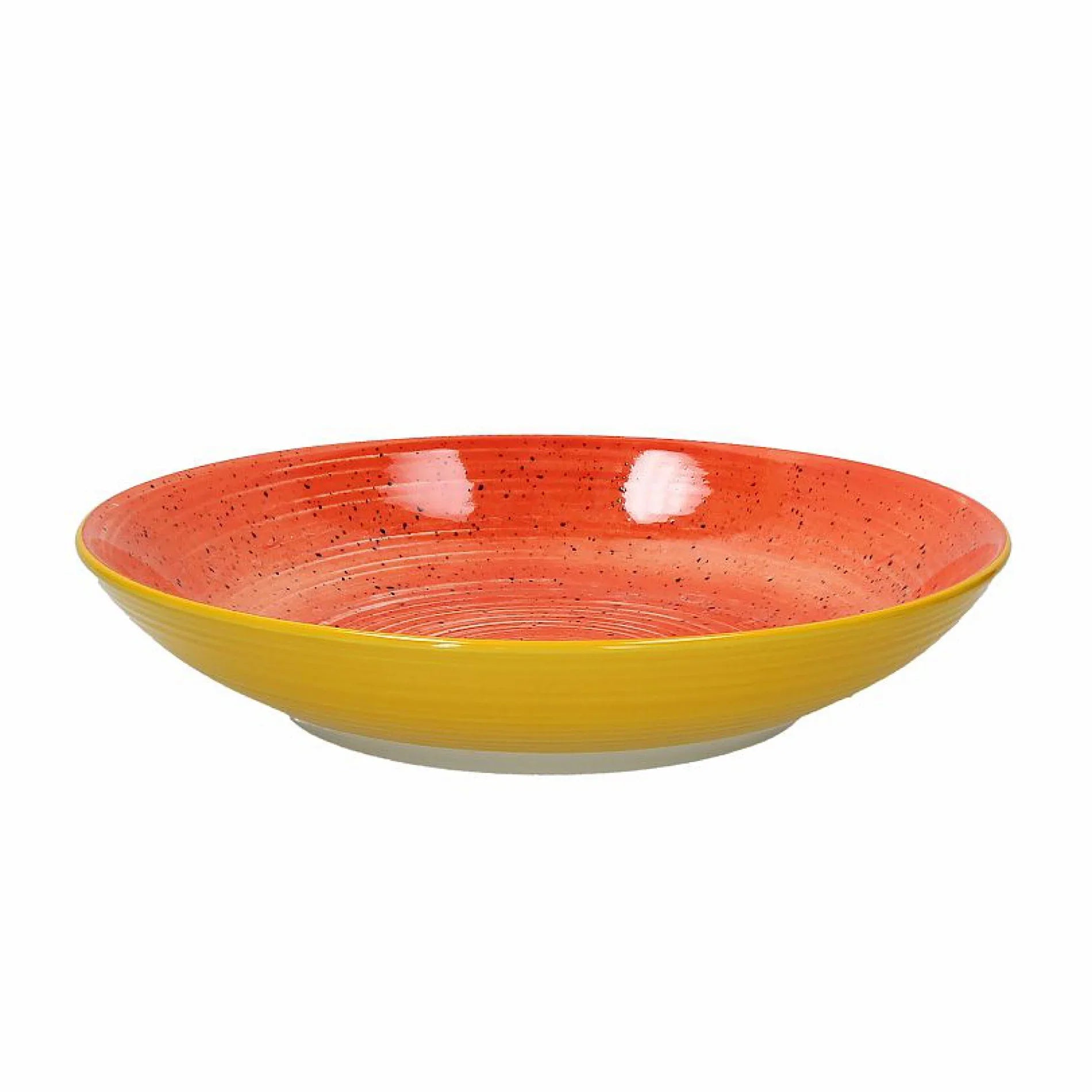 Tognana Linea Portata Deep Round Platter 32cm Orange