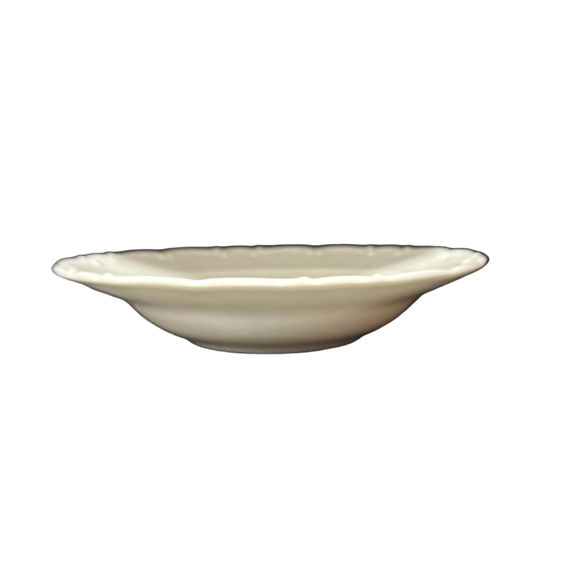 Deep white porcelain plate 20cm