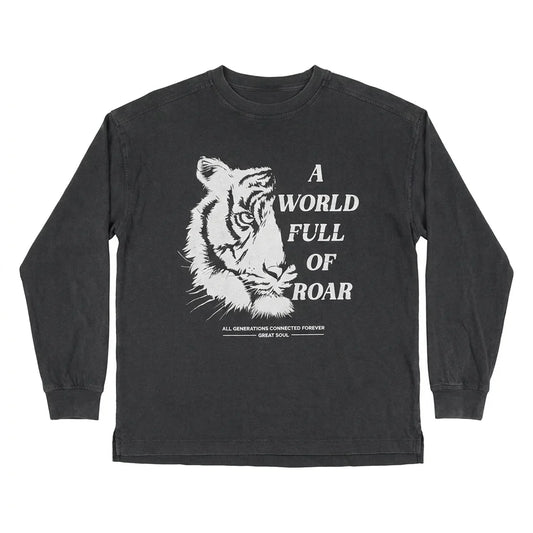 Zara Boy's Dark Grey Tiger Graphic Blouse | Zara In Lebanon