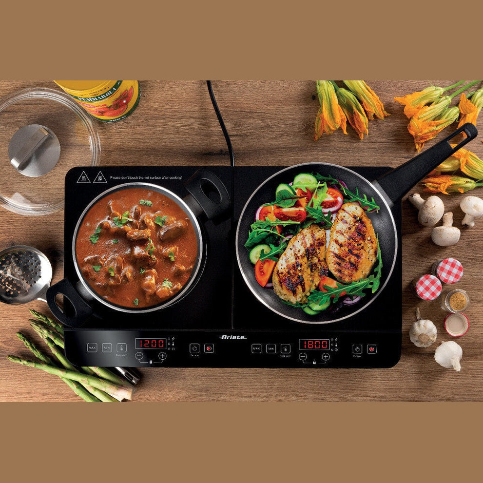 Double induction hotplate 2000W + 1500W