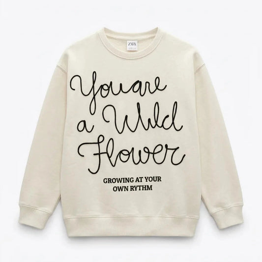 Zara Girl's Off White Printed Blouse | Zara In Lebanon