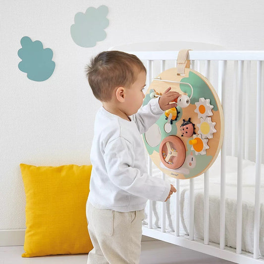 Wooden Multi-Activity Busy Board