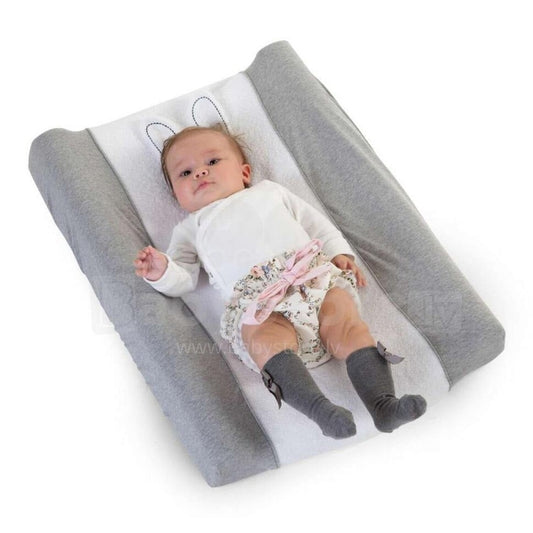 Changing Cushion Cover  Rabbit Jersey Grey