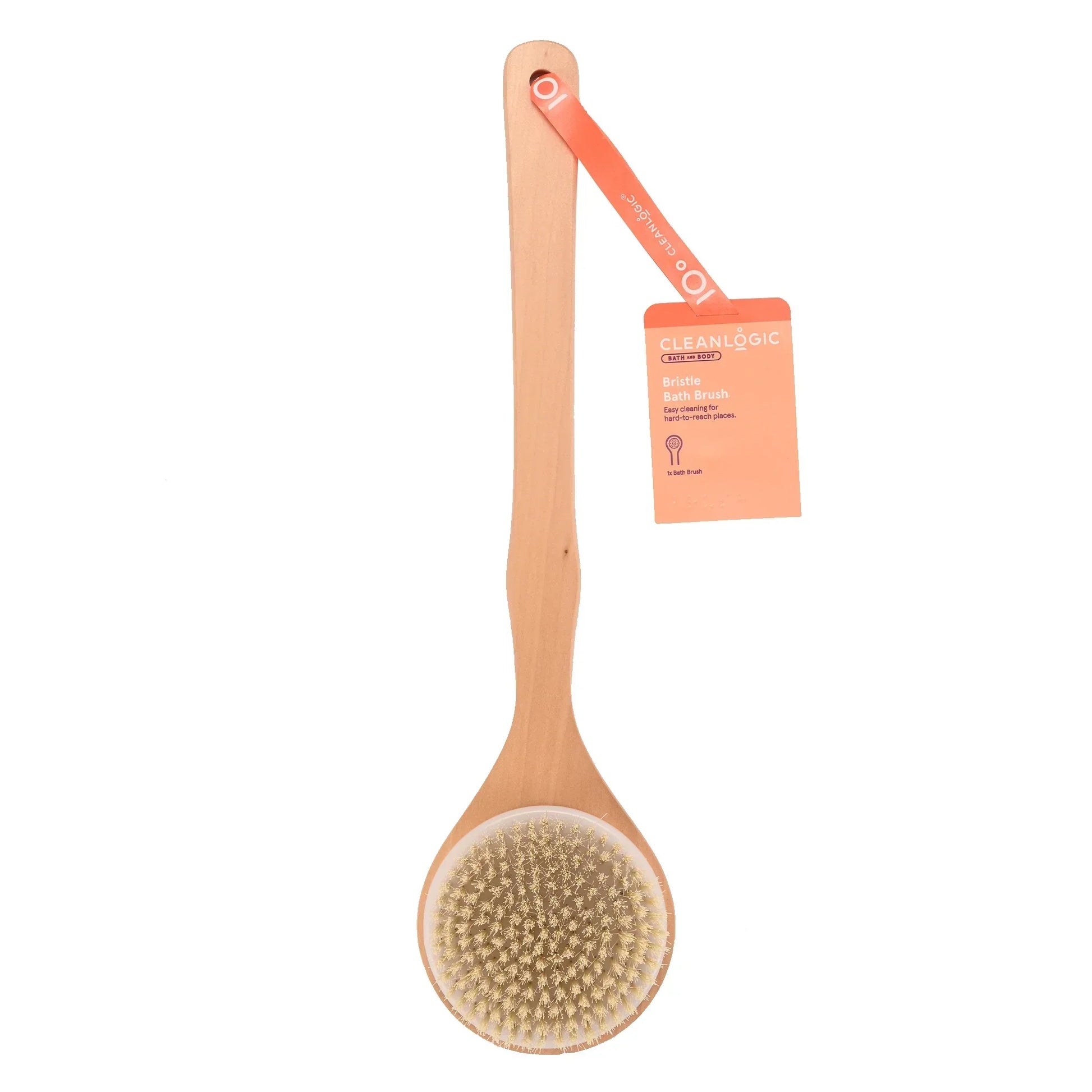 Bath and Body Wooden Handle Bristle Bath Dry Brush - Medaid