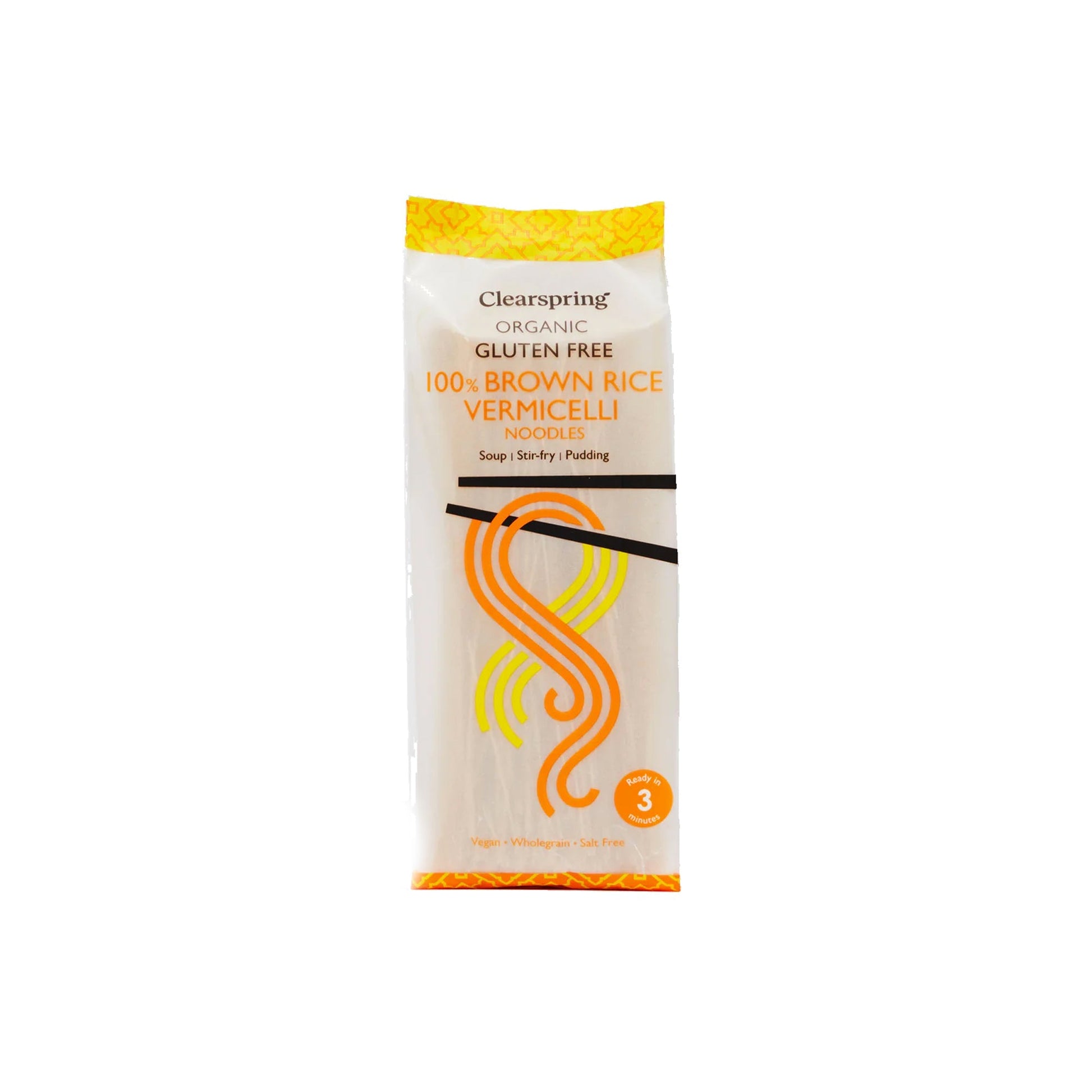 CLEARSPRING ORGANIC 100% BROWN RICE VERMICELLI NOODLES - GLUTEN FREE - Medaid International