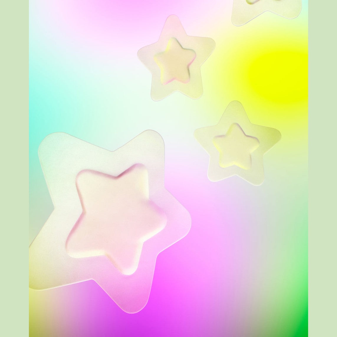 STARFACE hydro-star® clear absorbs. shrinks. protects.  32 invisible hydrocolloid pimple protectors in two sizes