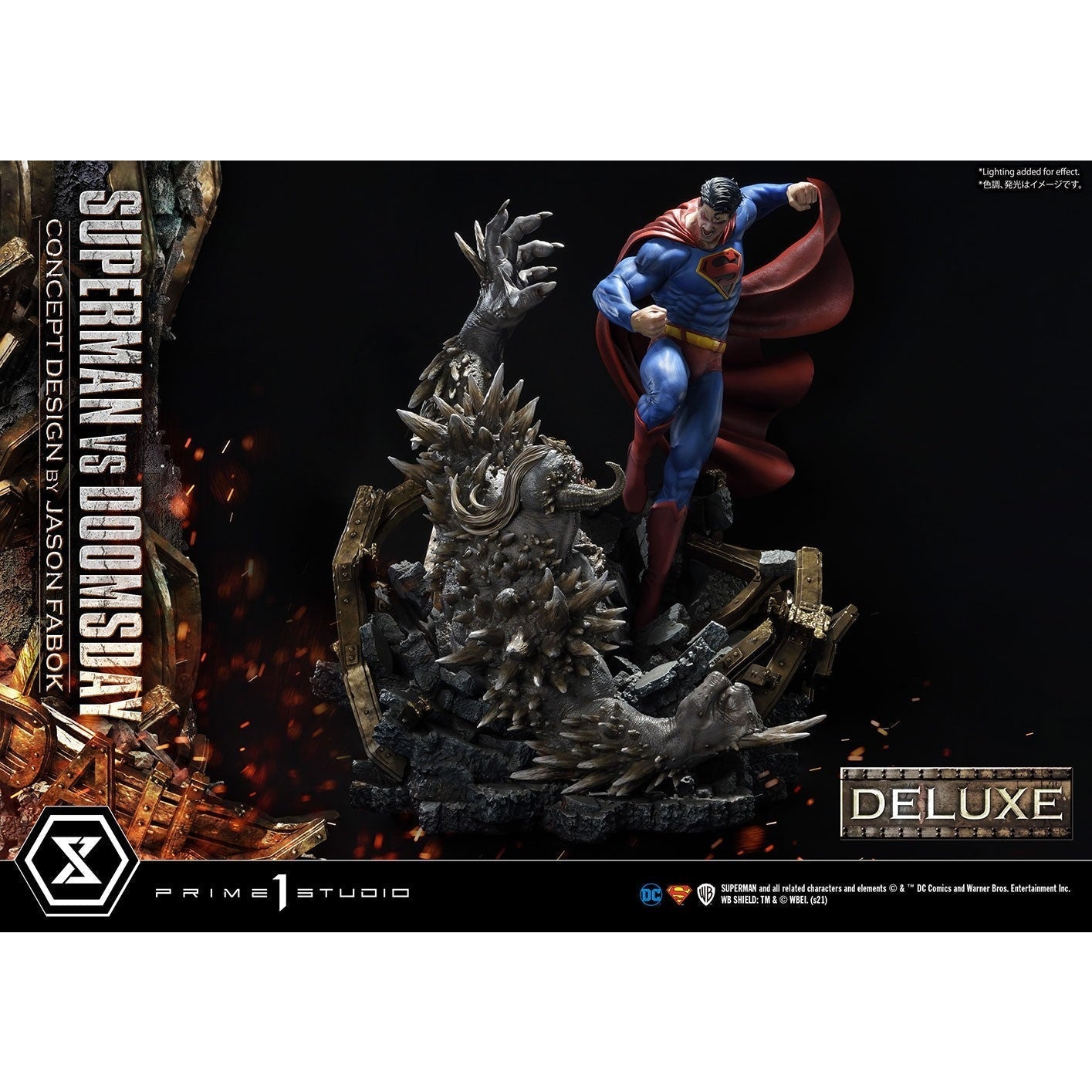 Superman Vs Doomsday (Jason Fabok Concept Design) Deluxe Version Ultimate Museum Masterline Statue By Prime 1 Studio - Medaid International