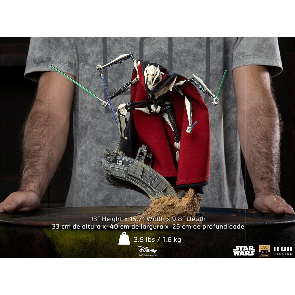 Star Wars General Grievous Deluxe 1/10 BDS Art Scale Statue by Iron Studios - Medaid International