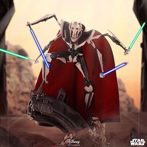 Star Wars General Grievous Deluxe 1/10 BDS Art Scale Statue by Iron Studios - Medaid International