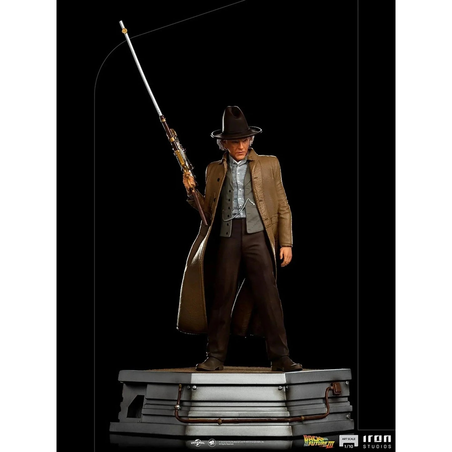 Back To The Future III Doc Brown  1/10 Art Scale Statue by Iron Studios - Medaid International