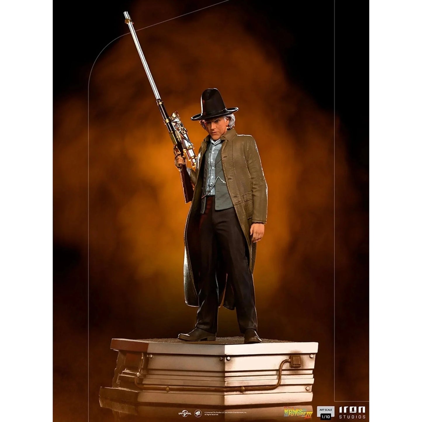 Back To The Future III Doc Brown  1/10 Art Scale Statue by Iron Studios - Medaid International