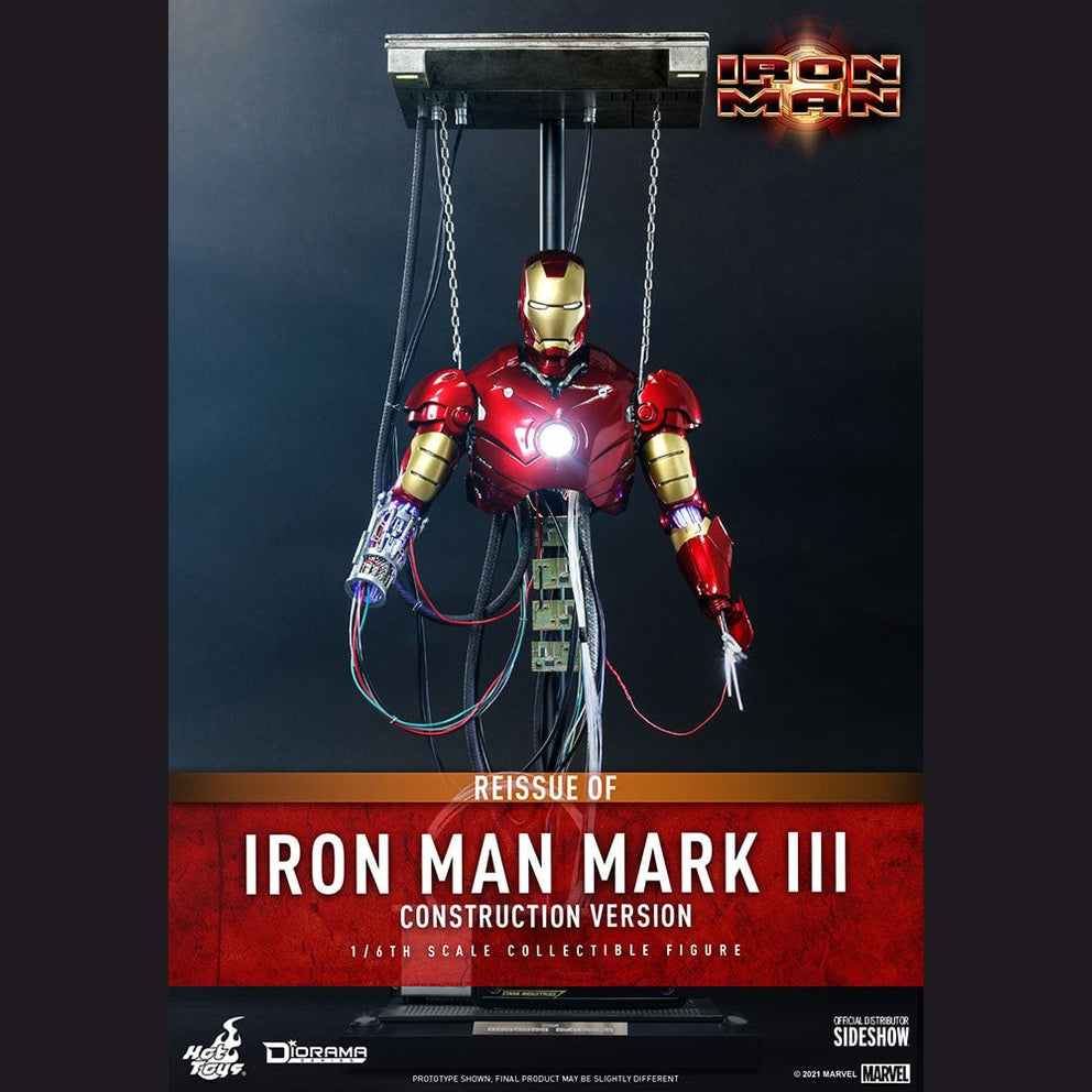Iron Man Mark III (Construction Version Reissue) 1/6 Scale Statue by Sideshow Collectibles - Medaid International