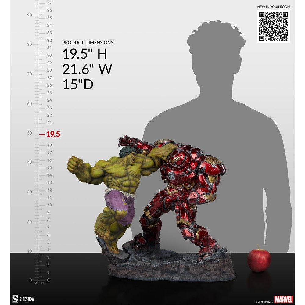 Marvel Hulk Vs Hulk Buster Statue by Sideshow Collectibles: - Medaid International