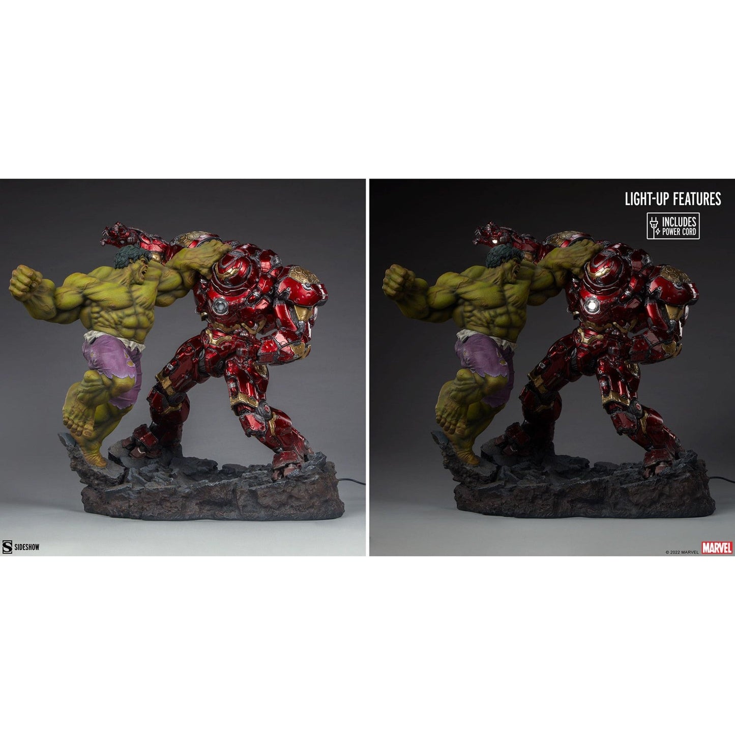 Marvel Hulk Vs Hulk Buster Statue by Sideshow Collectibles: - Medaid International