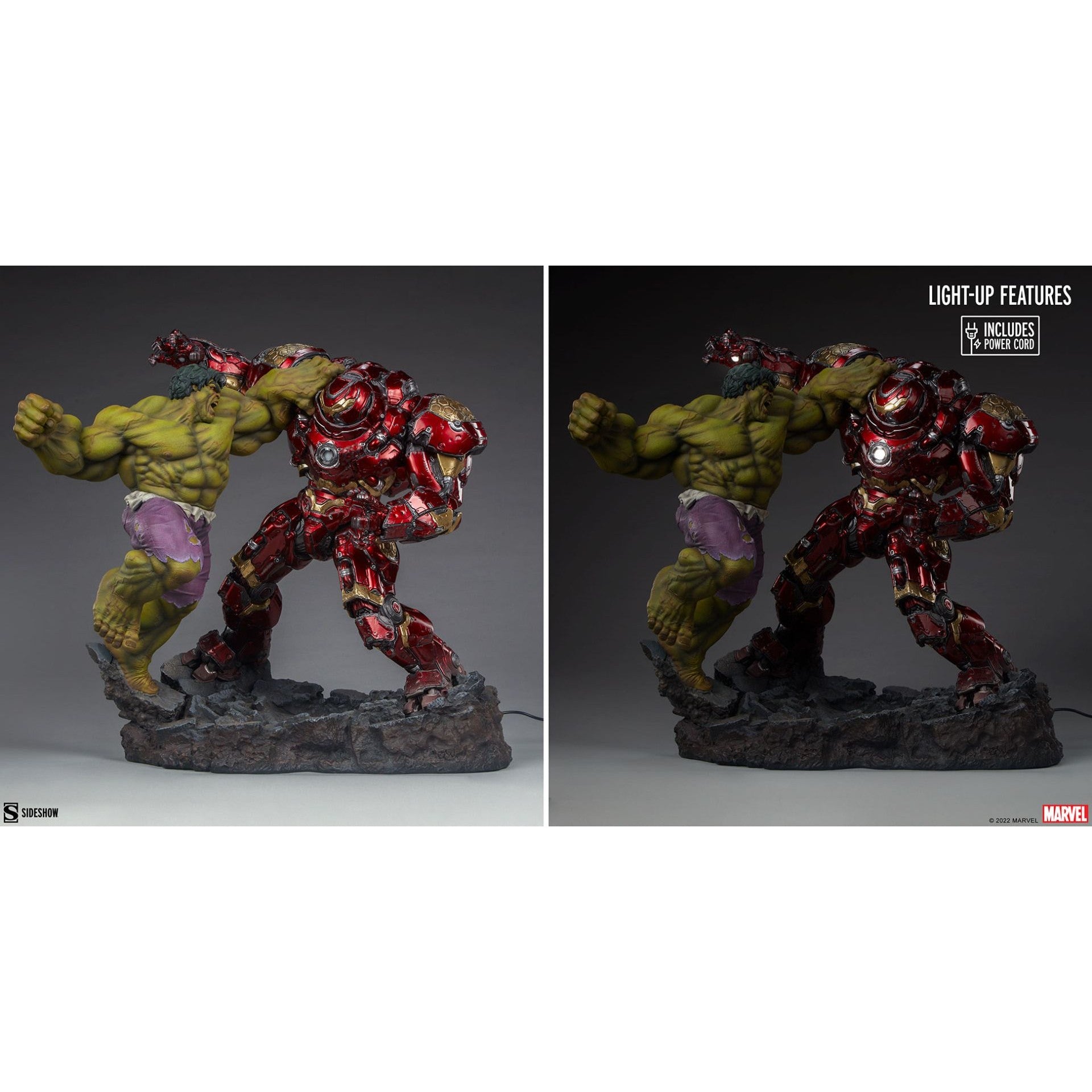 Marvel Hulk Vs Hulk Buster Statue by Sideshow Collectibles: - Medaid International