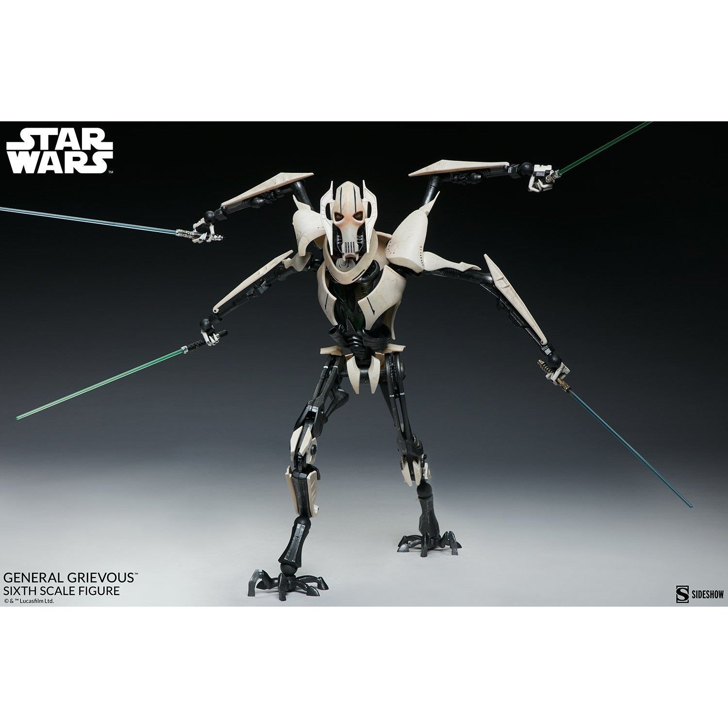Star Wars General Grievous 1/6 Action Figure by  Sideshow Collectibles - Medaid International