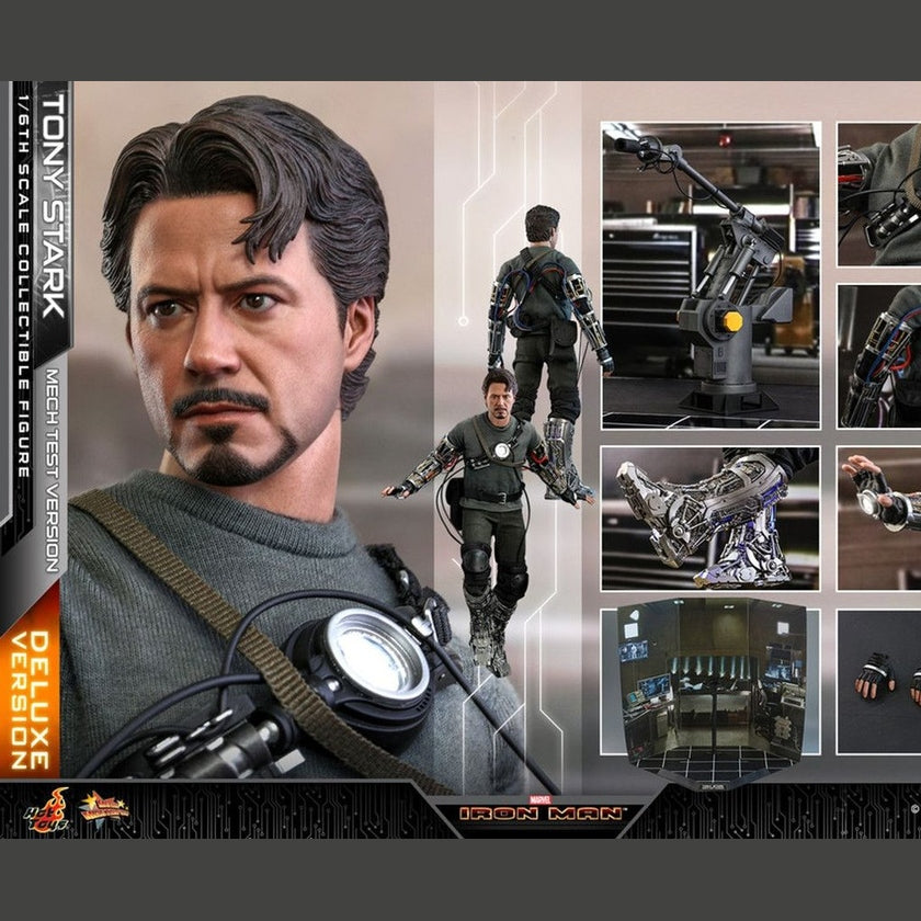 Marvel Iron Man Tony Stark (Mech Test Ver.) Deluxe 1/6th Scale Collectible Action Figure - Medaid International