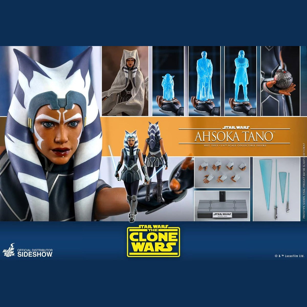 Star wars Ahsoka Tano 1:6 Clone Wars Hot Toys - Medaid International
