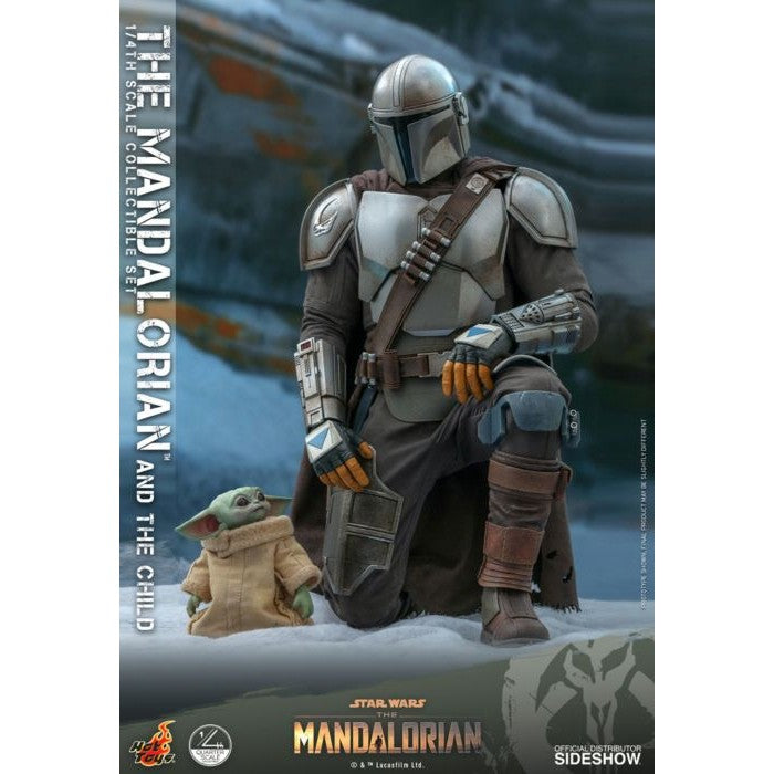 Star Wars Mandalorian & Child 1:4 Action Figure Set by Hot Toys - Medaid International