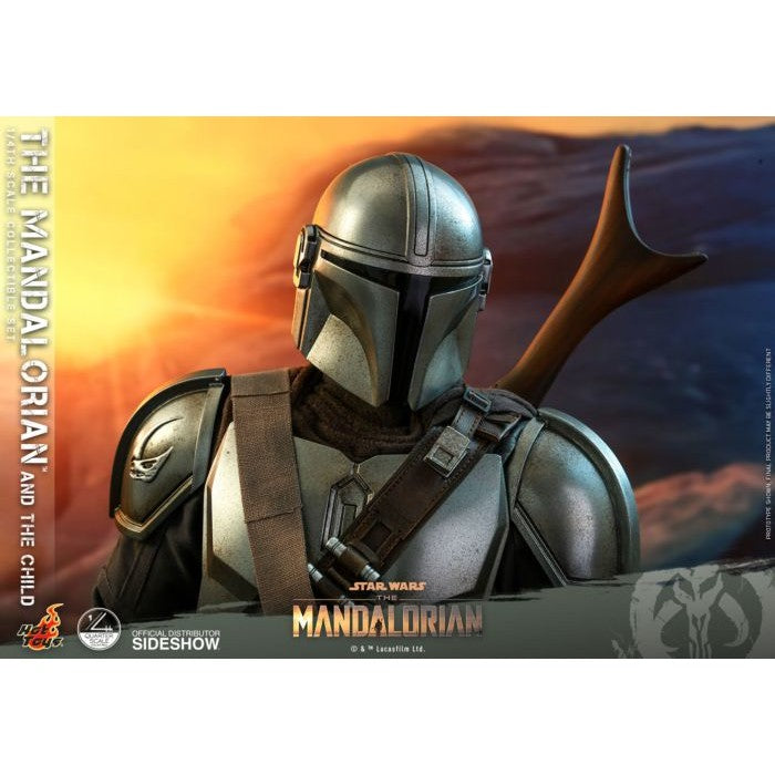 Star Wars Mandalorian & Child 1:4 Action Figure Set by Hot Toys - Medaid International