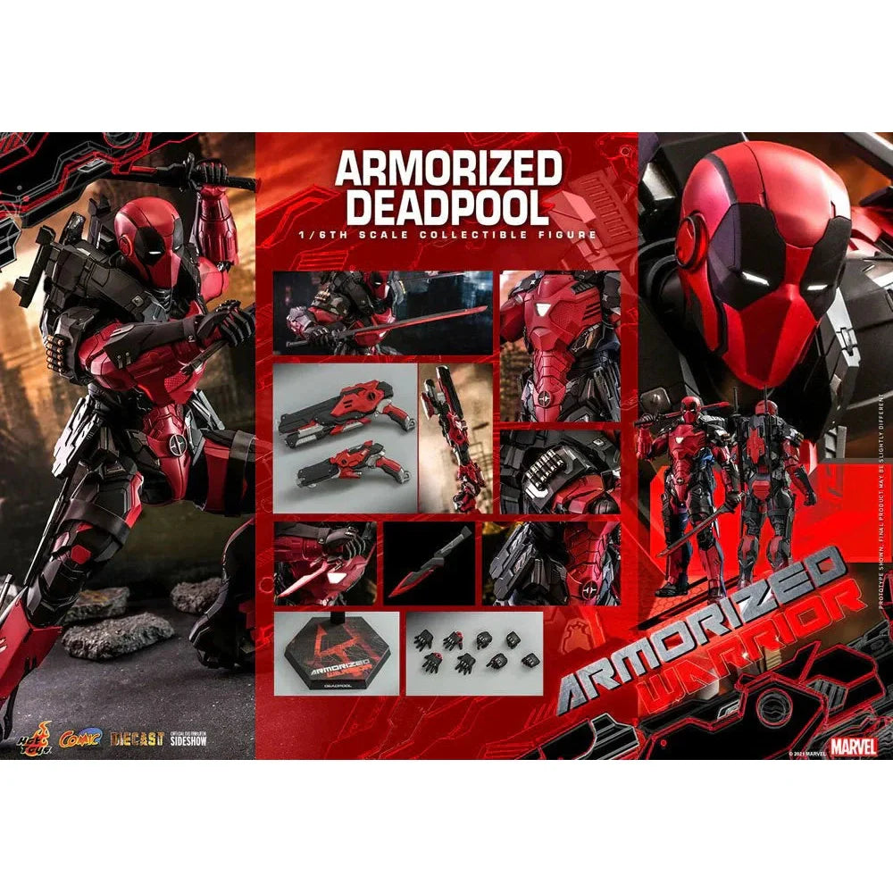 Marvel Comic  1/6 Scale Armorized Deadpool Masterpiece Action Figure by Hot Toys - Medaid International